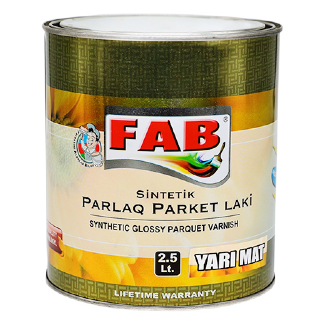 FAB SİNTETİK YARI MAT PARKET LAKI