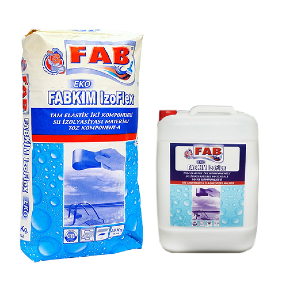 FABKİM  İZOFLEX EKO (Toz Komponent A) + MAYE KOMPONENT B 